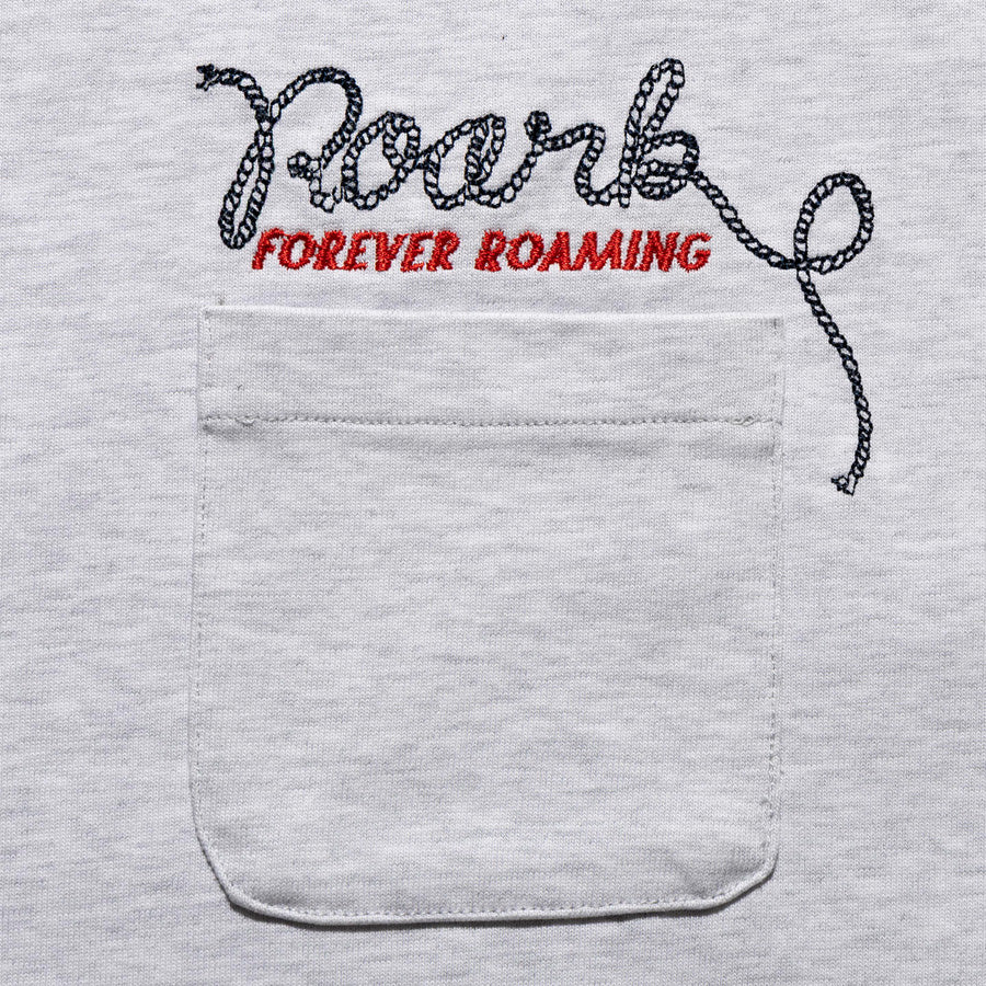 ROARK (ロアーク) /  長袖Tシャツ ロンT / "ROAMIG" 14oz H/W L/S TEE - HEATHER GREY / RLTJHW1251 / メンズ