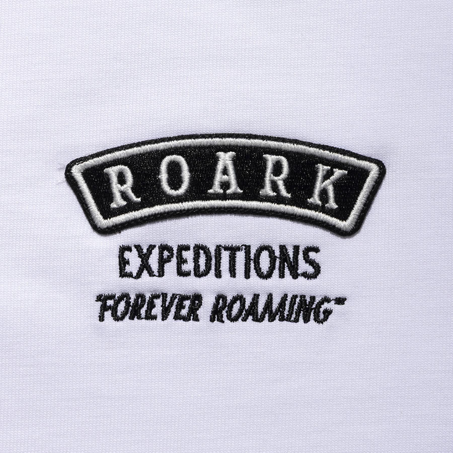 ROARK (ロアーク) /  長袖Tシャツ ロンT / "ROAMIING" 14OZ H/W HENLY NECK L/S TEE - WHITE / RLTJHW1270 / メンズ