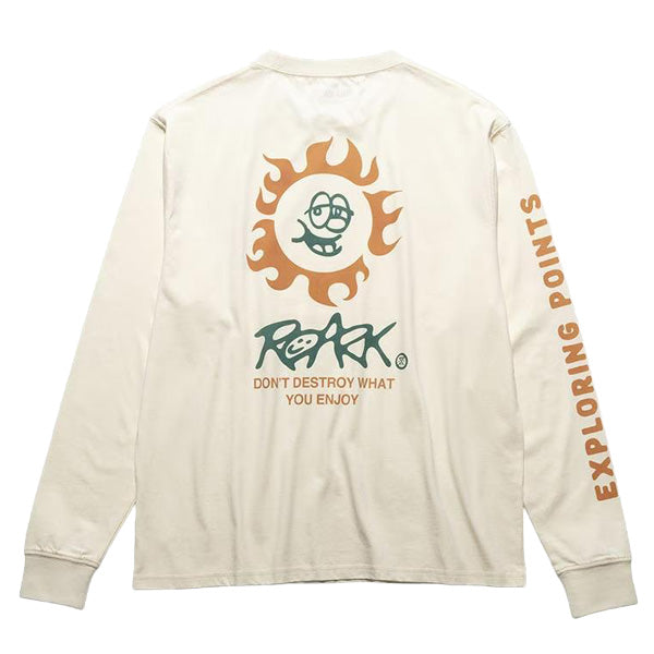 ROARK (ロアーク) /  長袖Tシャツ ロンT / "SUNBEAM" L/S TEE - NATURAL / RLTJ1251 / メンズ