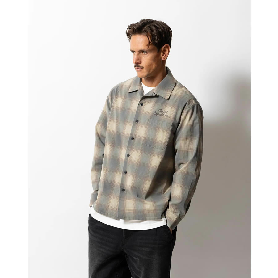 ROARK (ロアーク) /  長袖シャツ / WILDCAMP LS - FADED BROWN / RLWJ1252/ メンズ