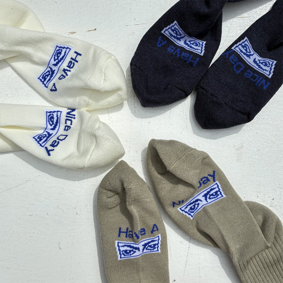 ROSTER SOX(ロスターソックス) / 靴下 クルーソックス 宇宙  / GALAXY - BEIGE / RS-512 / メンズ レディース