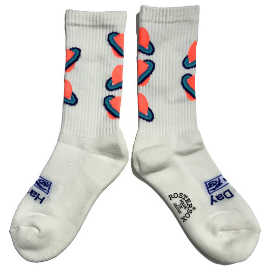 ROSTER SOX(ロスターソックス) / 靴下 クルーソックス 宇宙  / GALAXY - WHITE / RS-512 / メンズ レディース