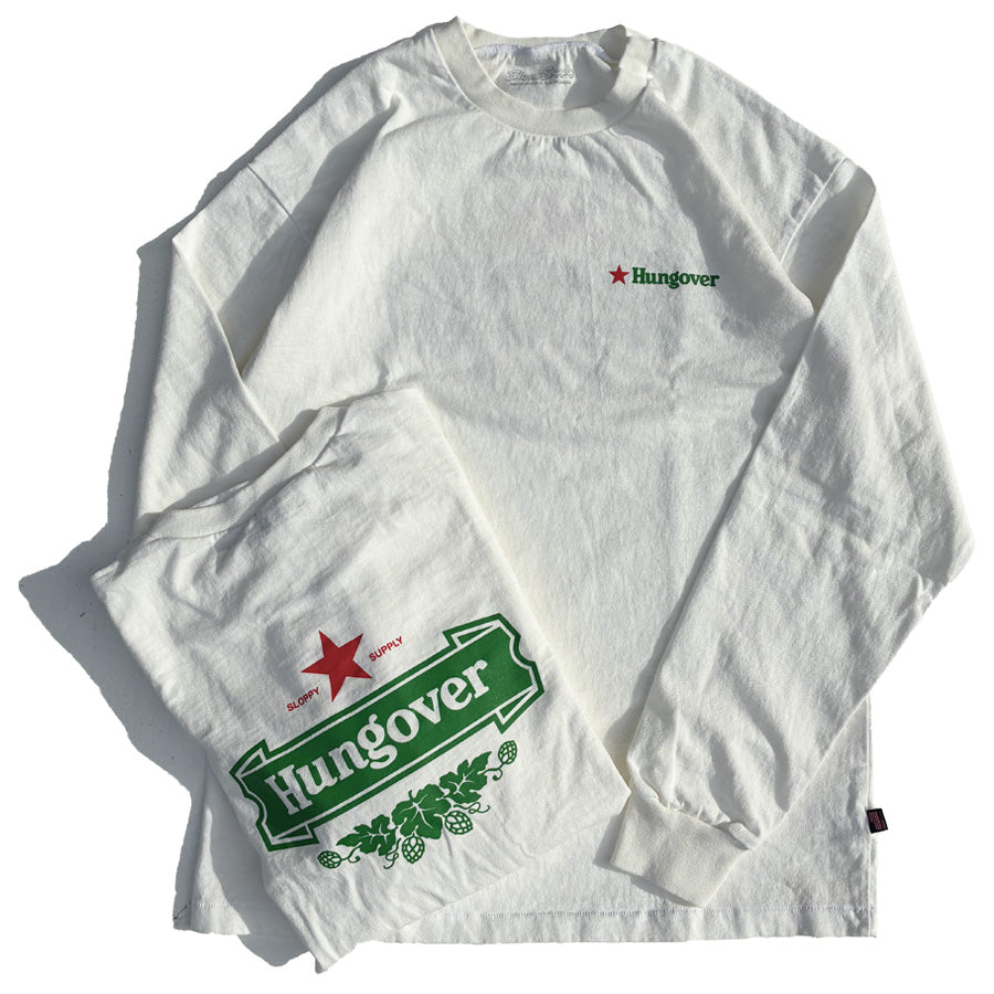 SLOPPY(スラッピー) / 長袖 Tシャツ ロンT  / HUNGOVER LS TEE- WHITE / メンズ