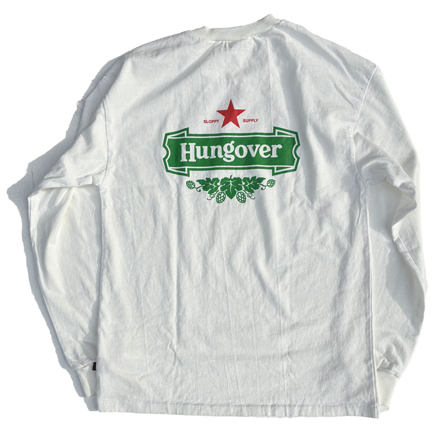 SLOPPY(スラッピー) / 長袖 Tシャツ ロンT  / HUNGOVER LS TEE- WHITE / メンズ