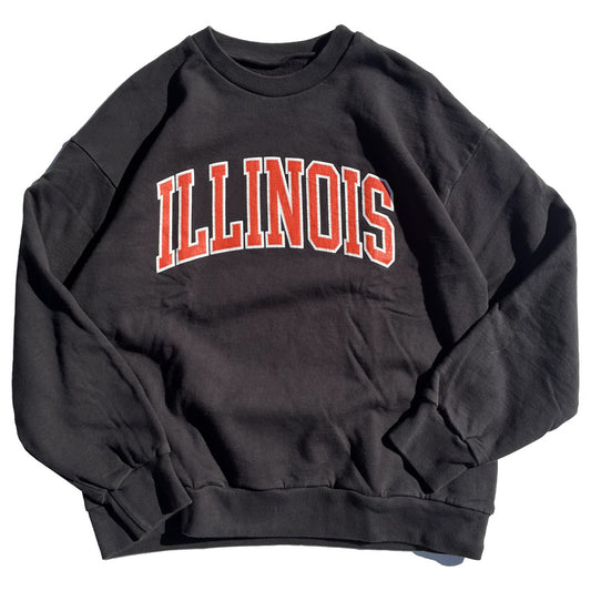 SLOPPY(スラッピー) / クルーネック スウェット トレーナー / ILLINOIS SWEAT - BLACK / メンズ / MADE IN USA アメリカ製