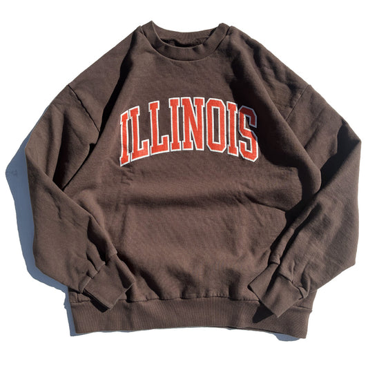 SLOPPY(スラッピー) / クルーネック スウェット トレーナー / ILLINOIS SWEAT - BROWN / メンズ / MADE IN USA アメリカ製