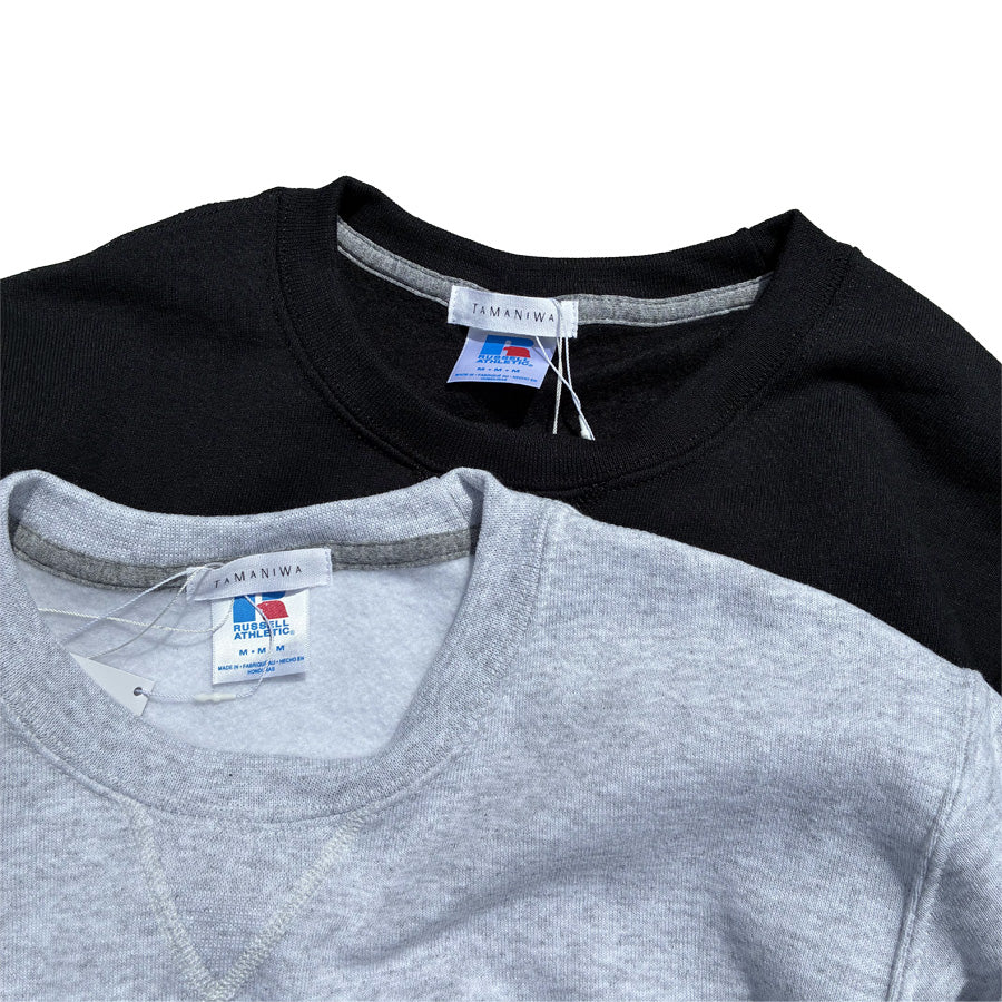 TAMANIWA (タマニワ) / 裏起毛スウェットトレーナー クルーネック / 3 HOME RUN SWEAT - BLACK / TR-5-BLACK / メンズ