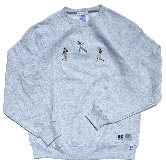 TAMANIWA (タマニワ) / 裏起毛スウェットトレーナー クルーネック / 3 HOME RUN SWEAT - ASH / TR-5-ASH / メンズ