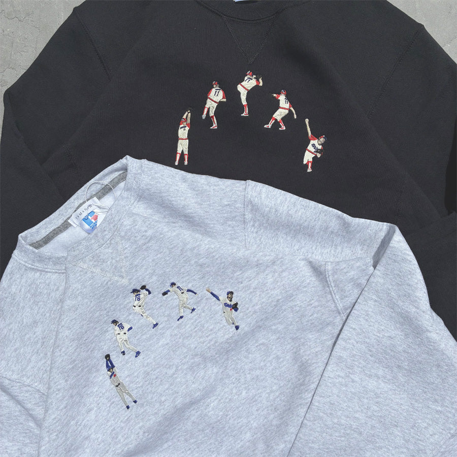 TAMANIWA (タマニワ) /  スウェットトレーナー クルーネック / TORNADO SWEAT - BLACK / TR-4-BLACK / メンズ (コピー)