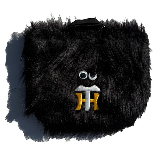 INFIELDER DESIGN x 阪神タイガース / ミニファートートバッグ / TIGERS FUR YYB - BLACK / HT-3 TIGERS FUR YYB