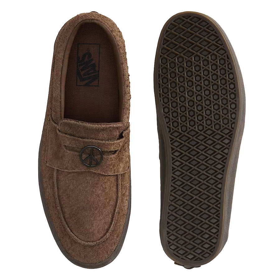 VANS バンズヴァンズ / スリッポン スニーカー ローファー /  SKATE LOAFER - CREPE VINTAGE COCOA / VN000Z3QFST / メンズ