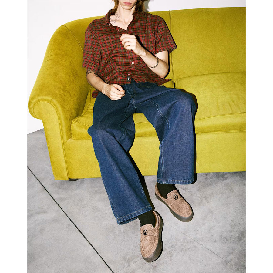 VANS バンズヴァンズ / スリッポン スニーカー ローファー /  SKATE LOAFER - CREPE VINTAGE COCOA / VN000Z3QFST / メンズ