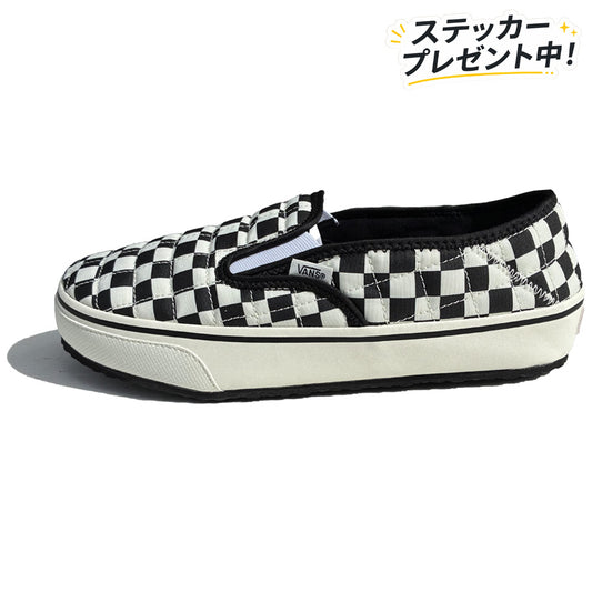 VANS バンズ ヴァンズ / 中綿入り スリッパ スリッポン スニーカー / SLIP-ER 2 - BLACK(CHECKERBOARD) x CLASSIC WHITE / VN0A4UWOIB8