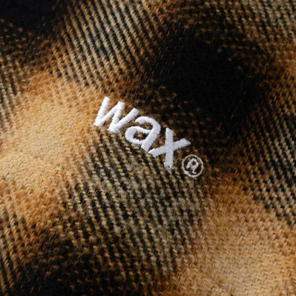 WAX(ワックス)  / 長袖チェック 厚手ネルシャツ /  CHECK HEAVY WEIGHT POCKET SHIRTS - YELLOW / WX-0543 / メンズ THM 日本製