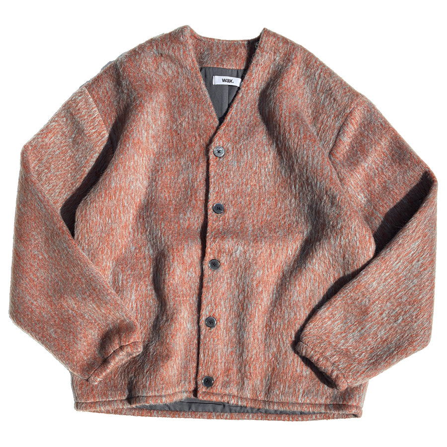 WAX(ワックス) / ファーカーディガン / Fur cardigan - Orange / WX-0531 / メンズ THM