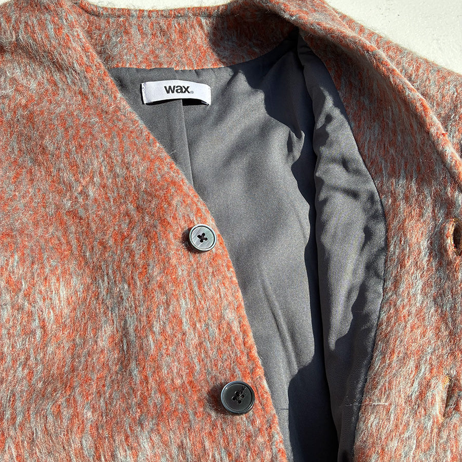 WAX(ワックス) / ファーカーディガン / Fur cardigan - Orange / WX-0531 / メンズ THM