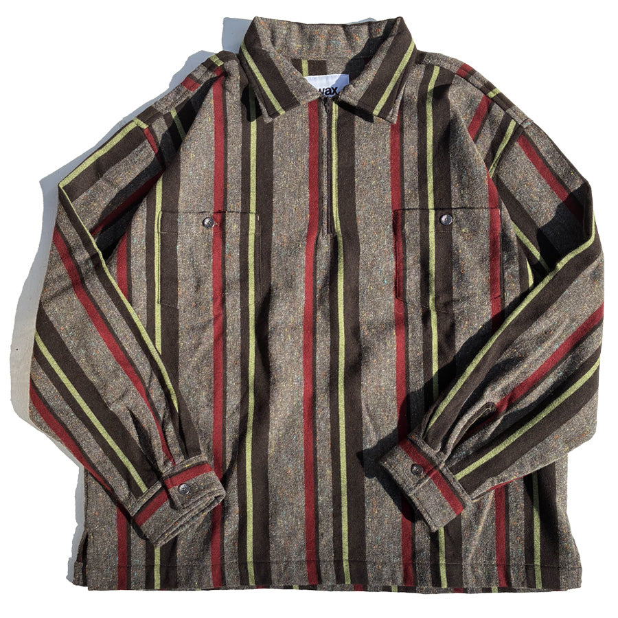 WAX(ワックス)  / 長袖  メキシカンシャツ /  HALF ZIP MEXICAN SHIRTS  / WX-0541 / メンズ THM 日本製