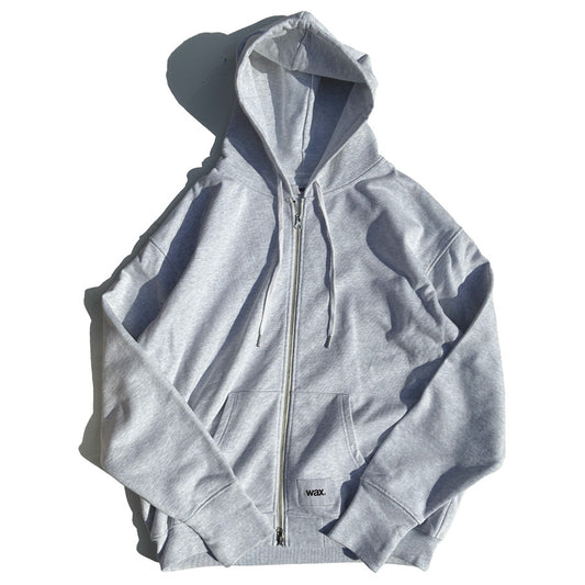 WAX(ワックス) / リフレクティブジップフーディー パーカー / Reflective zip hoodie - ASH / WX-0534 / メンズ THM