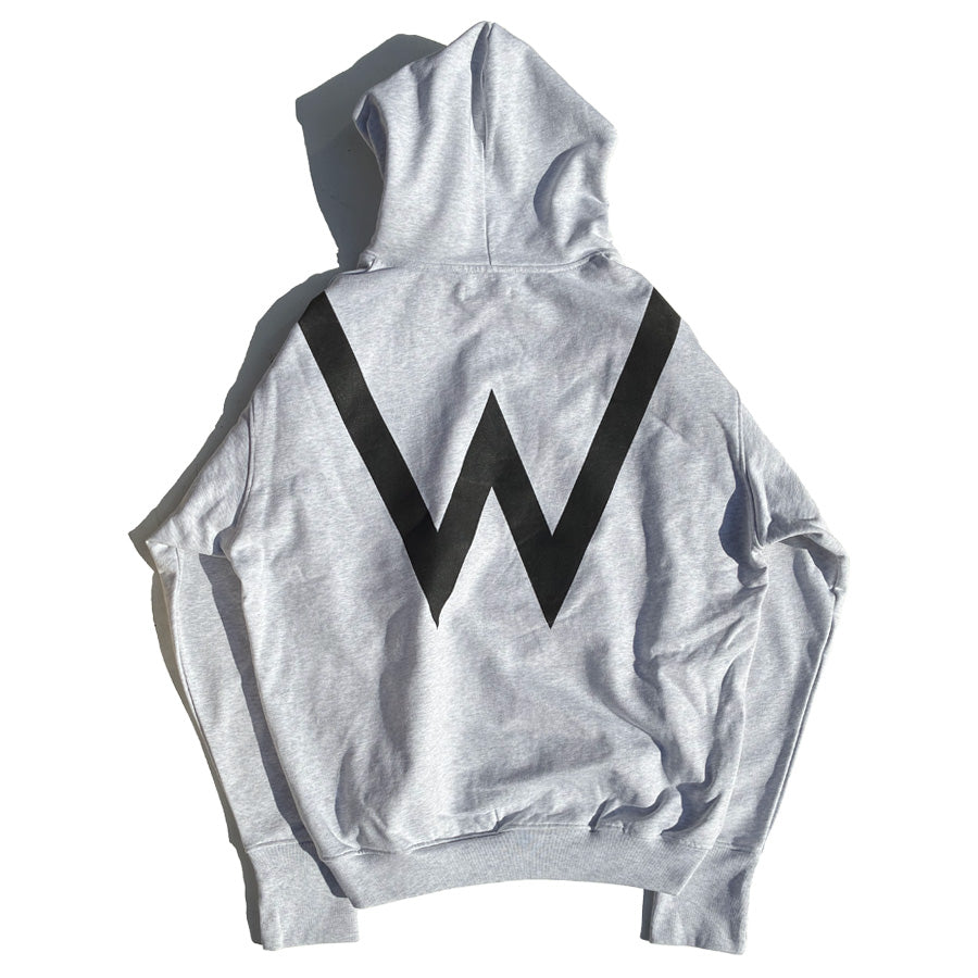 WAX(ワックス) / リフレクティブジップフーディー パーカー / Reflective zip hoodie - ASH / WX-0534 / メンズ THM