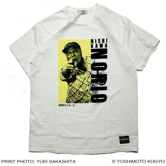 [2026/09/26 発売開始] 「阪神タイガース」 x 「西川のりお」 Tee - WHITE / Produced by JHANKSON × PACIFIC STANDARD TIME