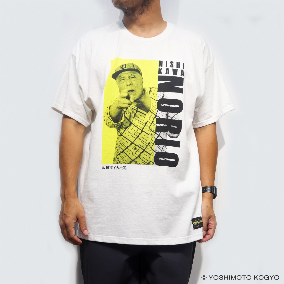 [2026/09/26 発売開始] 「阪神タイガース」 x 「西川のりお」 Tee - WHITE / Produced by JHANKSON × PACIFIC STANDARD TIME