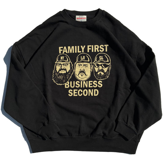 JHANKSON(ジャンクソン) / スウェットクルーネック トレーナー / FAMILY FIRST CREW SWEAT - BLACK / JH26AW-013CS / メンズ