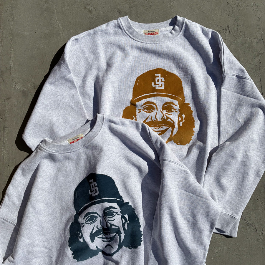 JHANKSON(ジャンクソン) / スウェットクルーネック トレーナー / RANDY BONDS CREW SWEAT - ASH x DENIM / JH26AW-012CS / メンズ
