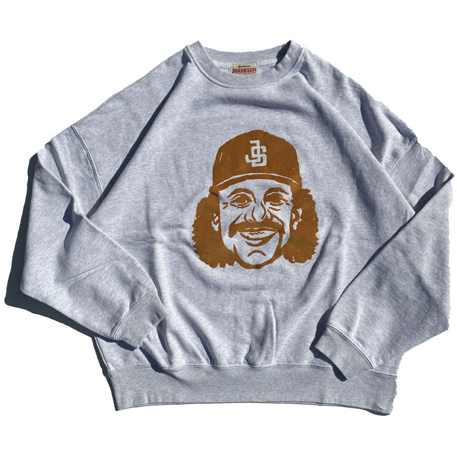 JHANKSON(ジャンクソン) / スウェットクルーネック トレーナー / RANDY BONDS CREW SWEAT - ASH x CAMEL / JH26AW-012CS / メンズ