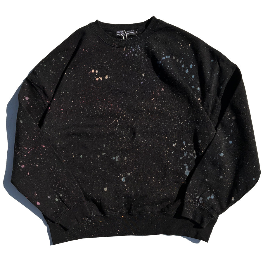 NASNGWAM (ナスングワム) / スウェットクルーネック トレーナー / GALAXY CREW - BLACK / C0915902