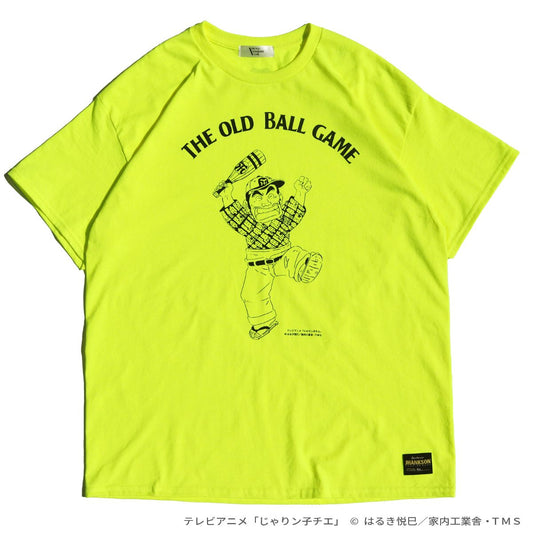 [2026/08/30 発売開始] 「阪神タイガース」× テレビアニメ「じゃりン子チエ」 / 半袖Tシャツ / “テツ” セブンスイニング Tee - NEON YELLOW / Produced by JHANKSON × PACIFIC STANDARD TIME